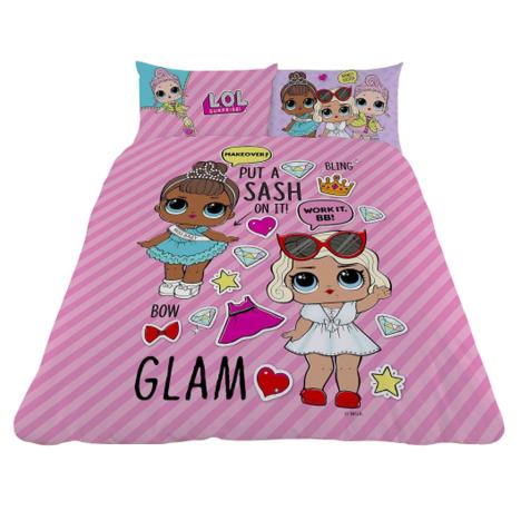 LOL Surprise Glam Reversible Double Duvet Cover Bedding Set £34.99